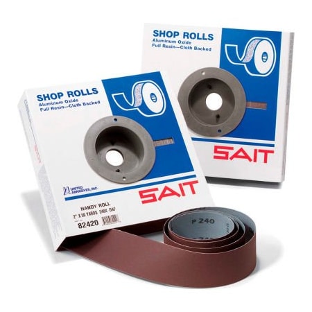 United Abrasives/Sait United Abrasives - Sait DA-F Shop Roll 1-1/2" x 10 Yds 120 Grit Handy Roll Aluminum Oxide 81207